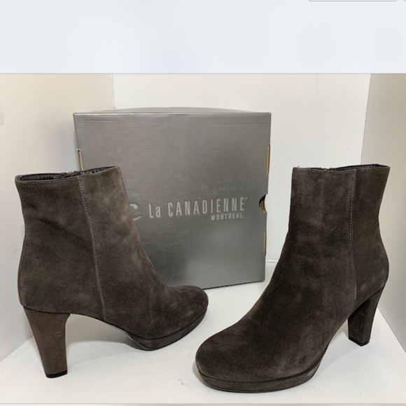 La CANADIENNE Shoes - La Canadienne Brown Suede Waterproof Ankle Boots